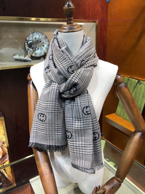 High quality GG grid double-sided long scarf can be used by both men and women, with no prob5v2sehaw - Image 12