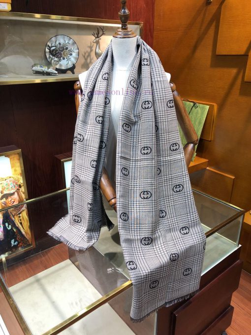 High quality GG grid double-sided long scarf can be used by both men and women, with no prob5v2sehaw - Image 13