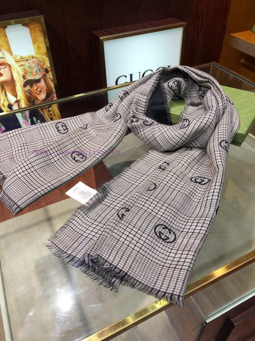 High quality GG grid double-sided long scarf can be used by both men and women, with no prob5v2sehaw - Image 16