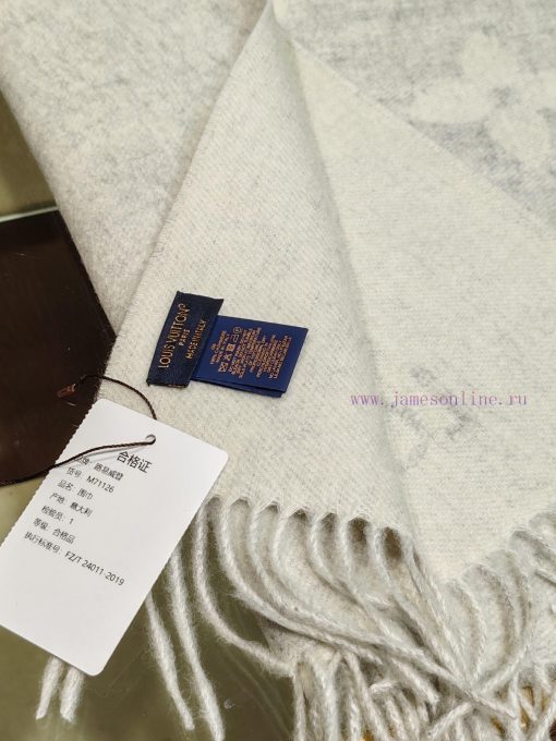 . Grey white, stunning and timeless LV REYKJAVIK cashmere scarf Hot selling item in mainlandscep3tt2 - Image 18