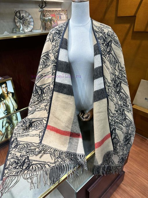 The original single Burberry equestrian knight micro label jacquard, double-sided jacquard sz42wrcpy - Image 7
