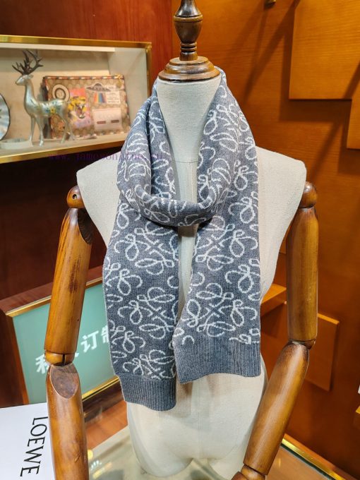RLW2305 super recommended LOEWE double-sided full coverage jacquard Anagram, Anagram leathermhowmypv