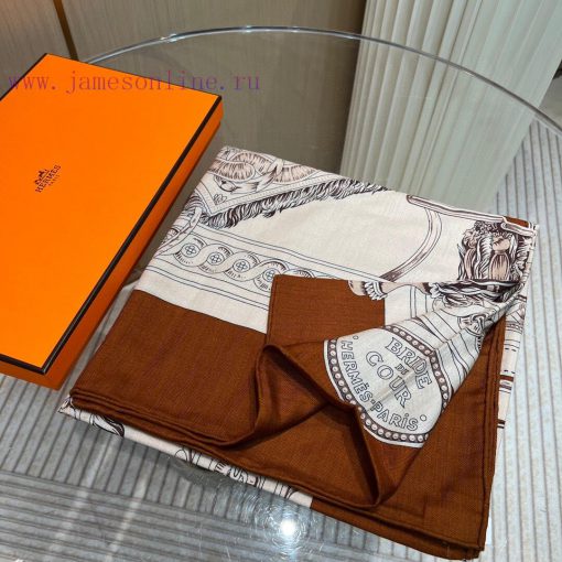 Hermes' unique color matching double-sided printing gold palm palm is too fragrant. Hermes' 98d02m85 - Image 3