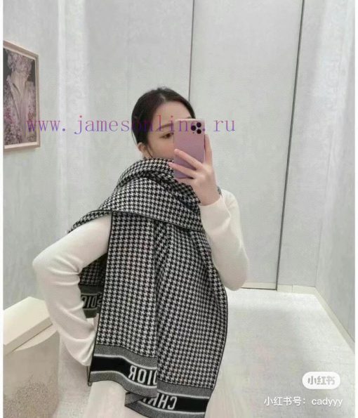 The new CD version of Do Thousand Bird plaid long scarf has a unique tone Using high-quality0o7xzjej - Image 4
