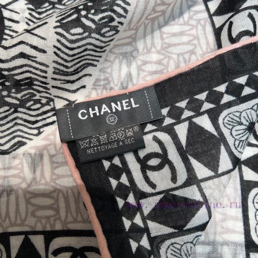 New Release ️Chanel 140 cashmere square scarf with hand rolled edgesAuthentic synchronized rezzrijzq - Image 6