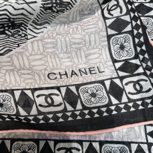 New Release ️Chanel 140 cashmere square scarf with hand rolled edgesAuthentic synchronized rezzrijzq - Image 13