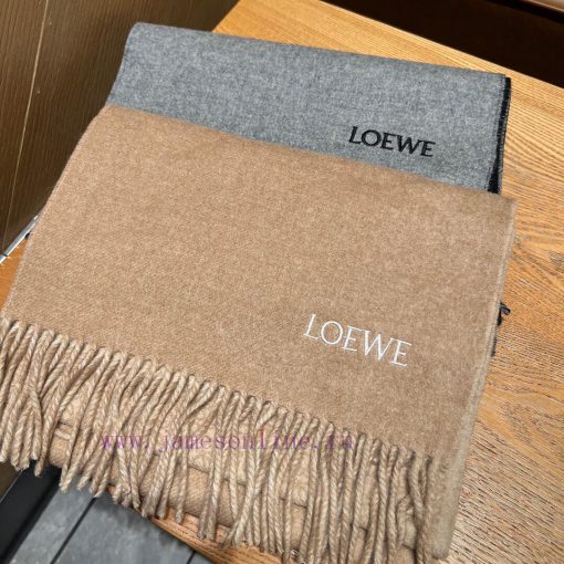 𝐋𝐨𝐞𝐰𝐞 23 New "Window Color Chessboard" Sky BlueSize180x30cm 90% wool 10% cashmereLuoyiwei's mmxvs0cy - Image 4