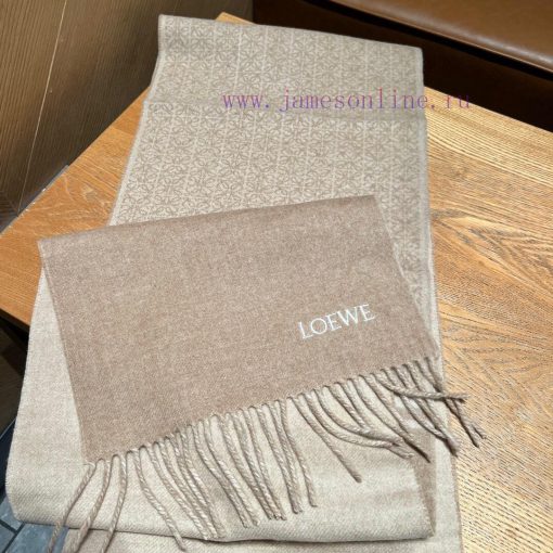 𝐋𝐨𝐞𝐰𝐞 23 New "Window Color Chessboard" Sky BlueSize180x30cm 90% wool 10% cashmereLuoyiwei's mmxvs0cy - Image 17
