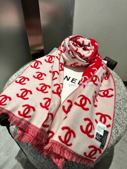 Chanel 2023 New Autumn/Winter Classic Series ScarfThe ultimate collision of black and white,v5cl7019 - Image 8