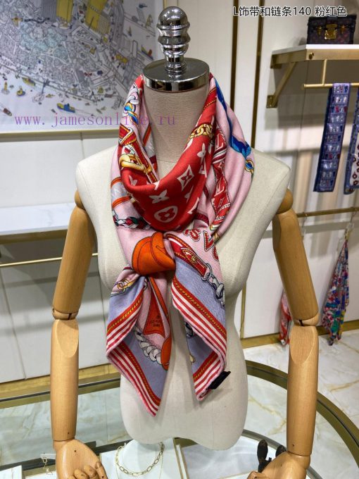 High end customization truly praises the Lvjia L ribbon and chain 140 cashmere square scarf.xxpru5se - Image 14