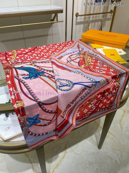 High end customization truly praises the Lvjia L ribbon and chain 140 cashmere square scarf.xxpru5se - Image 17