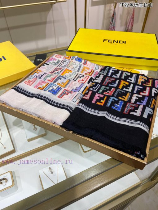 The new FDFF color logo long scarf, cashmere long scarf, is recommended for VIP customers. Bprnfuqeg - Image 3