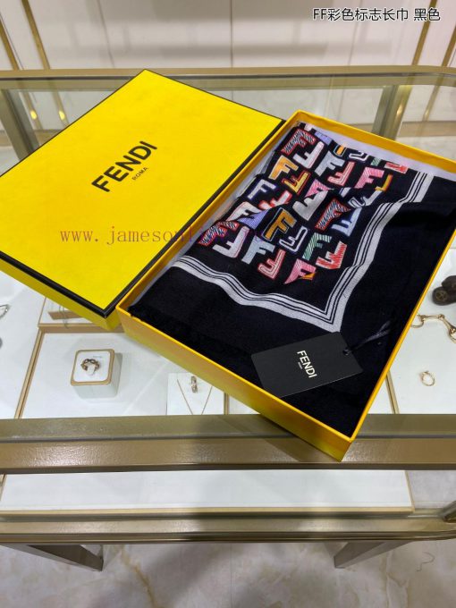 The new FDFF color logo long scarf, cashmere long scarf, is recommended for VIP customers. Bprnfuqeg - Image 13
