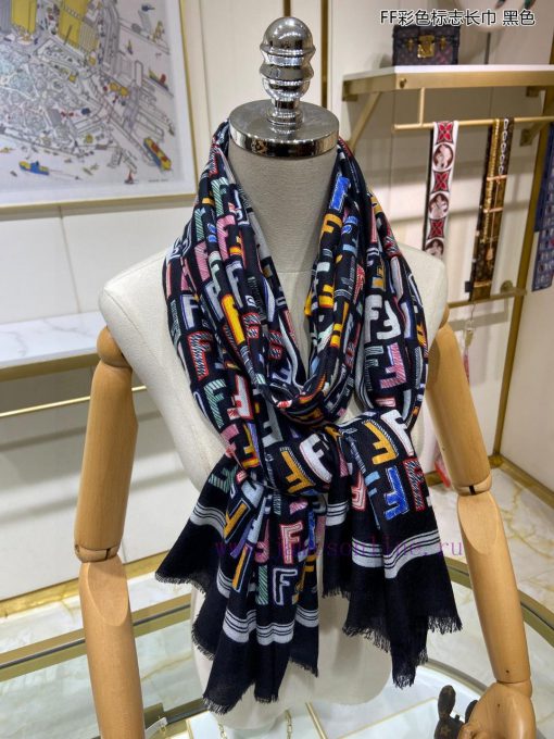 The new FDFF color logo long scarf, cashmere long scarf, is recommended for VIP customers. Bprnfuqeg - Image 14