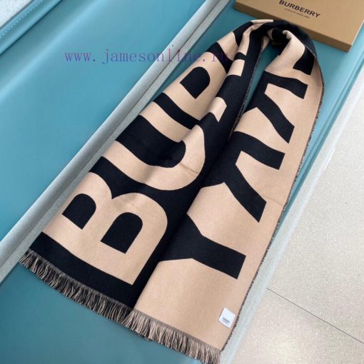 Newly released BURBERRY double-sided wool and glossy blend long scarf, resembling scattered wx6opjxe - Image 7