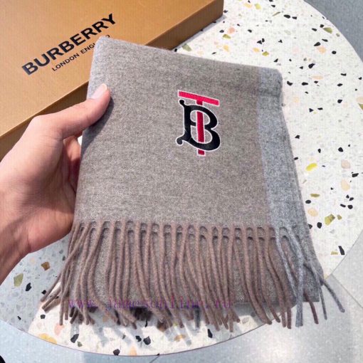 Burberry Classic Style Synchronized Cashmere TB Shawl in Stock, Essential for Closets, VIP Rghj39un2 - Image 13