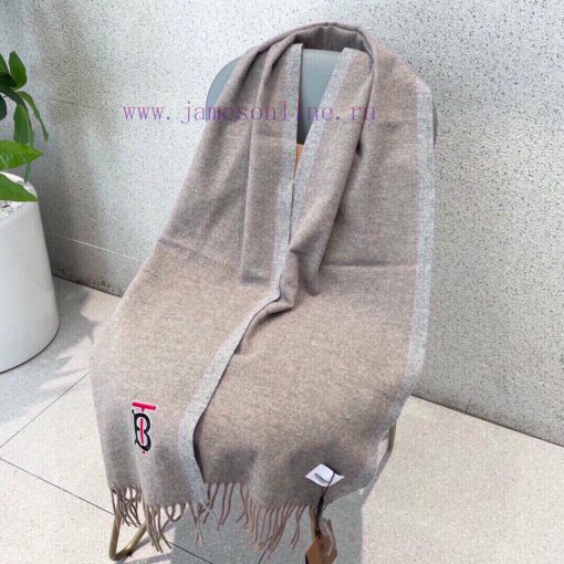 Burberry Classic Style Synchronized Cashmere TB Shawl in Stock, Essential for Closets, VIP Rghj39un2 - Image 14