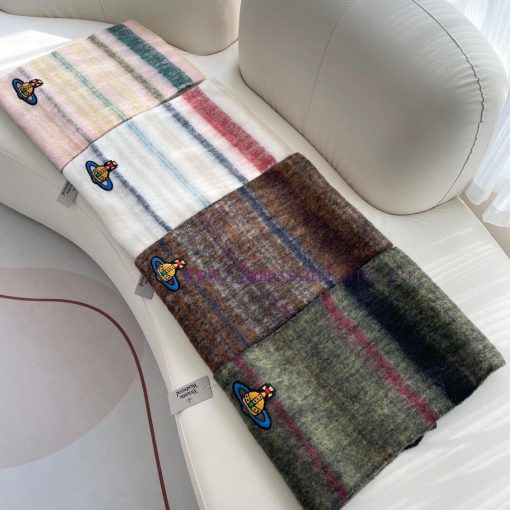 2023 Xiaohongshu popular models 𝐕𝐢𝐯𝐢𝐞𝐧𝐧𝐞𝐖𝐞𝐬𝐭𝐰𝐨𝐝 🪐Classic Saturn mohair scarf by Vivienne Wes2sb3ki7r - Image 3