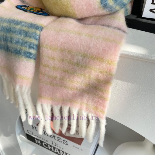 2023 Xiaohongshu popular models 𝐕𝐢𝐯𝐢𝐞𝐧𝐧𝐞𝐖𝐞𝐬𝐭𝐰𝐨𝐝 🪐Classic Saturn mohair scarf by Vivienne Wes2sb3ki7r - Image 10