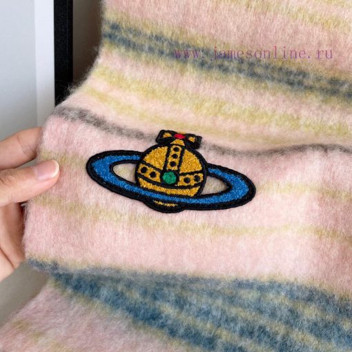 2023 Xiaohongshu popular models 𝐕𝐢𝐯𝐢𝐞𝐧𝐧𝐞𝐖𝐞𝐬𝐭𝐰𝐨𝐝 🪐Classic Saturn mohair scarf by Vivienne Wes2sb3ki7r - Image 15
