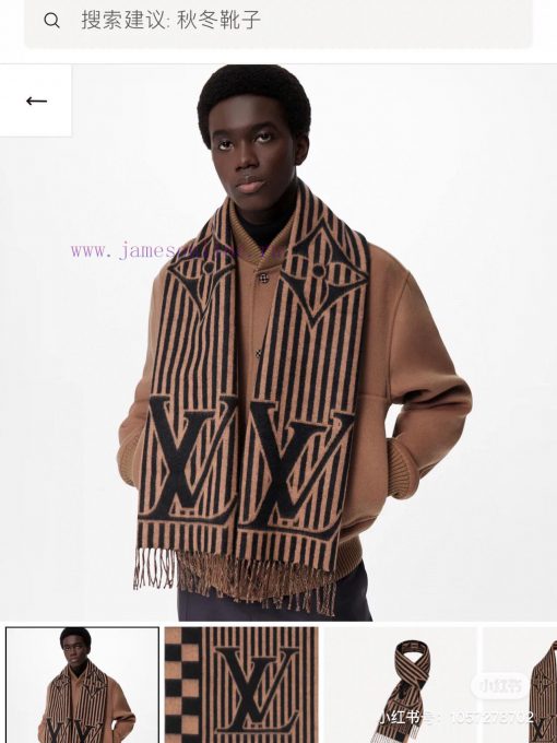 New synchronized Lvjia's new L-shaped checkerboard patterned long scarf unisex, LV Graphic sfws6tp9x - Image 2