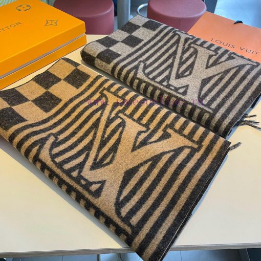 New synchronized Lvjia's new L-shaped checkerboard patterned long scarf unisex, LV Graphic sfws6tp9x - Image 4