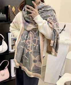 European version exclusive new imitation cashmere letter jacquard scarf 🧣 Fashionable big br4ha6xonu