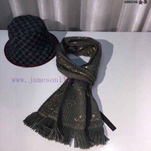(Gold) LV Top Quality Physical Shooting LV Tang Yan's Explosive Scarf Luxurious and Elegantt4kdng89 - Image 9
