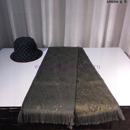 (Gold) LV Top Quality Physical Shooting LV Tang Yan's Explosive Scarf Luxurious and Elegantt4kdng89 - Image 13
