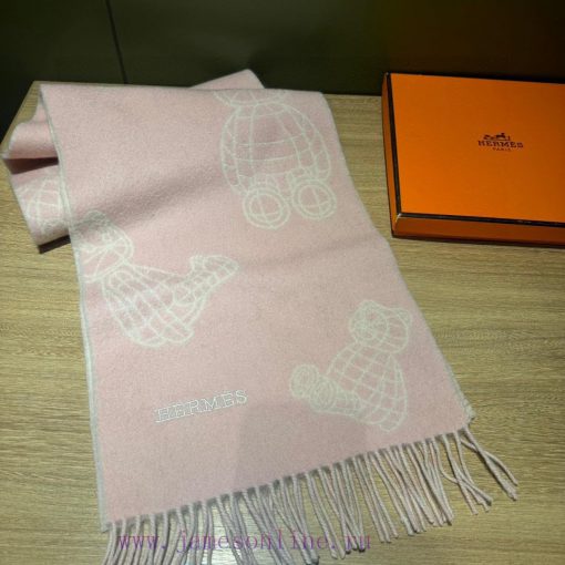 Hermes Teddy Bear of the Year 🧸 A series of cashmere scarves, suitable for both men and womevrk6f16t - Image 3