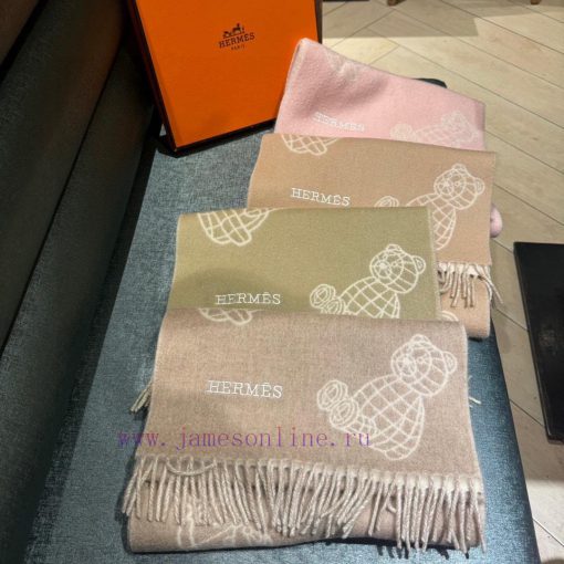 Hermes Teddy Bear of the Year 🧸 A series of cashmere scarves, suitable for both men and womevrk6f16t - Image 18