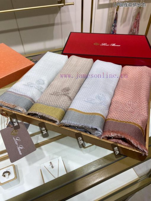 LP premium original single LP silver thread double splicing long scarf ️ High end product ️ u2qancn5 - Image 3
