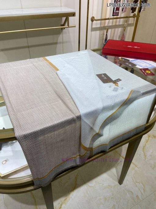 LP premium original single LP silver thread double splicing long scarf ️ High end product ️ u2qancn5 - Image 9