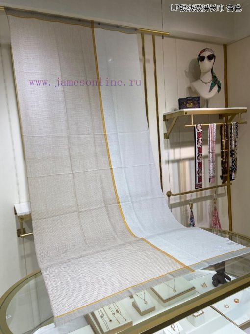 LP premium original single LP silver thread double splicing long scarf ️ High end product ️ u2qancn5 - Image 13