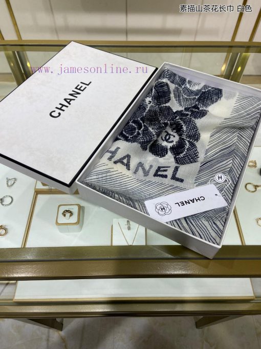 Go to Xinxiangjia Sketch Camellia Long Scarf, Cashmere Long Scarf to grab VIP recommendationeyu33dc7 - Image 5