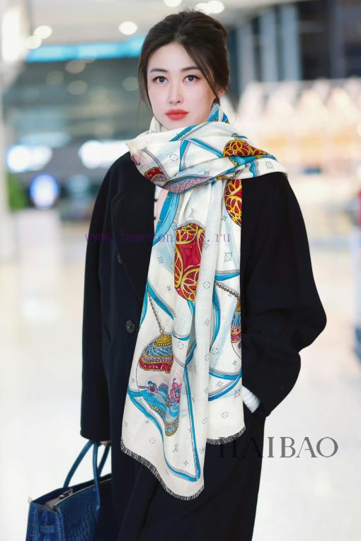 Cashmere Long Scarf Synchronized Sincerely Praise Lvjia L Christmas Decoration Long Scarf Lofkanvd4l - Image 2