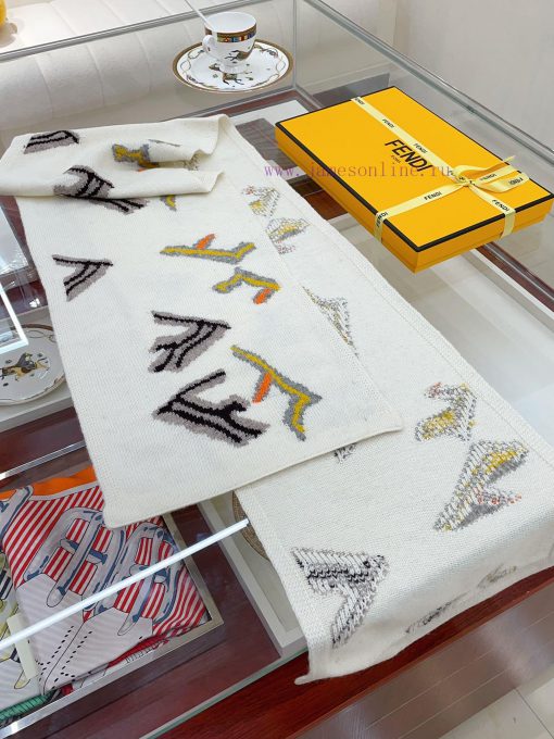 FENDI official website's autumn and winter knitted double-sided jacquard style, high-end deswlggmj1m - Image 5
