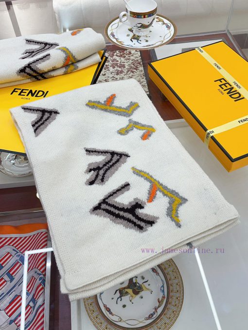 FENDI official website's autumn and winter knitted double-sided jacquard style, high-end deswlggmj1m - Image 13