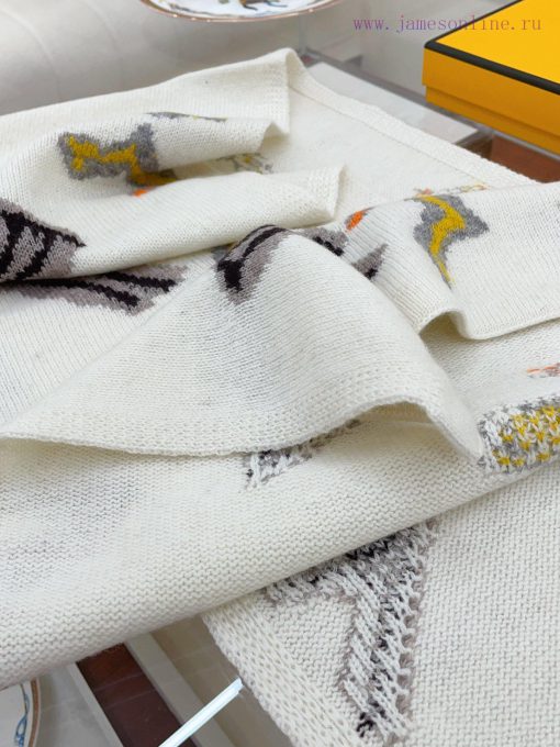 FENDI official website's autumn and winter knitted double-sided jacquard style, high-end deswlggmj1m - Image 16