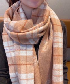 COACH men's and women's double-sided checkered carriage scarf is so beautiful, not only in t5268jy9w