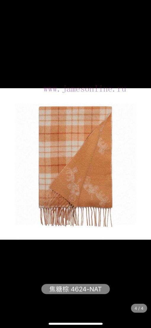 COACH men's and women's double-sided checkered carriage scarf is so beautiful, not only in t5268jy9w - Image 10