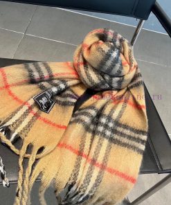 Burberry classic plaid scarf, premium seahorse fur series, lightweight skin friendly fabric,ign2cip6