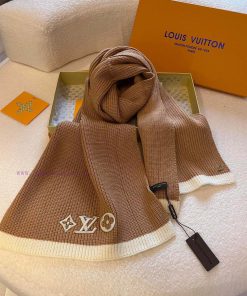 LV Louis Vuitton Knitted Scarf, Men's and Women's Wool Scarf, Size 185 * 35bd3p9g95