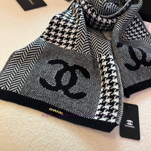 CHANEL Knitted Long Scarf is a top-notch original product that is unparalleled in beauty. Thd8m76vku - Image 18