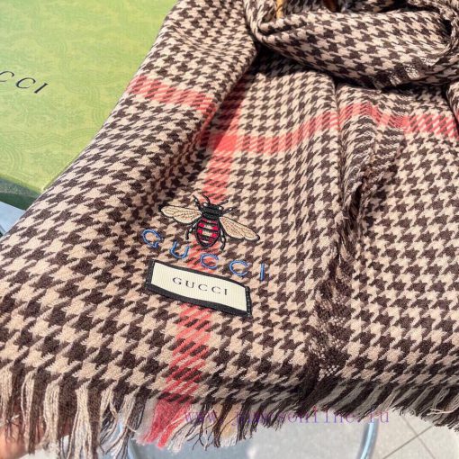 Gucci2023 Top Cashmere Scarf Explosive! The real product is truly beautiful. The shawl is em1ambf2b1 - Image 10