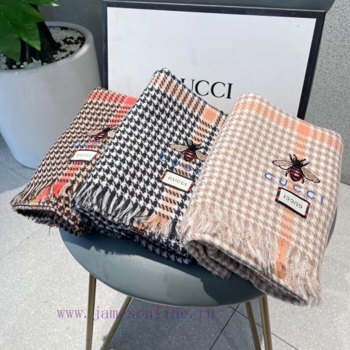 Gucci2023 Top Cashmere Scarf Explosive! The real product is truly beautiful. The shawl is em1ambf2b1 - Image 12