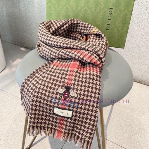 Gucci2023 Top Cashmere Scarf Explosive! The real product is truly beautiful. The shawl is em1ambf2b1 - Image 16