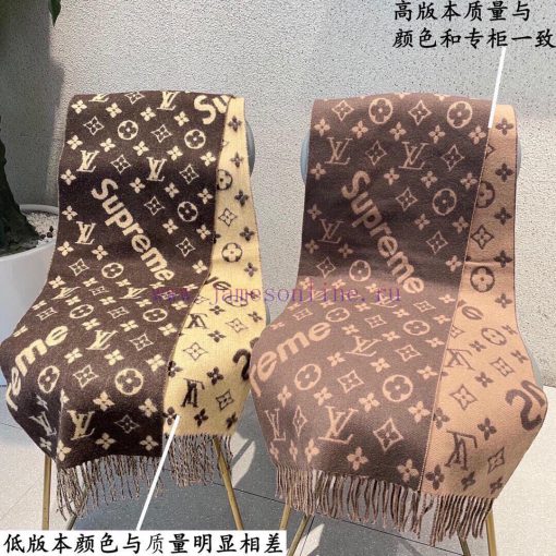 The best Superme super soft and sticky LV Supreme LV co branded scarf Red to Half the Sky ️ oljvigi3 - Image 15