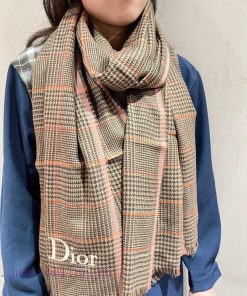 New Dior, 2023 Sincere Praise Double sided Ring Velvet Long Scarf Real Sincere Beauty Shawl qn816euf