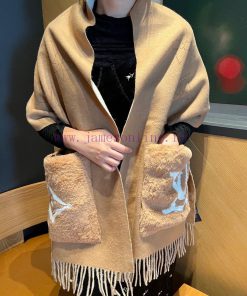 L Hollow Pocket Cashmere Long Scarf LV New Shawl Scarf, Continuing the Winter Classic ️ Cashjmp1fuwk